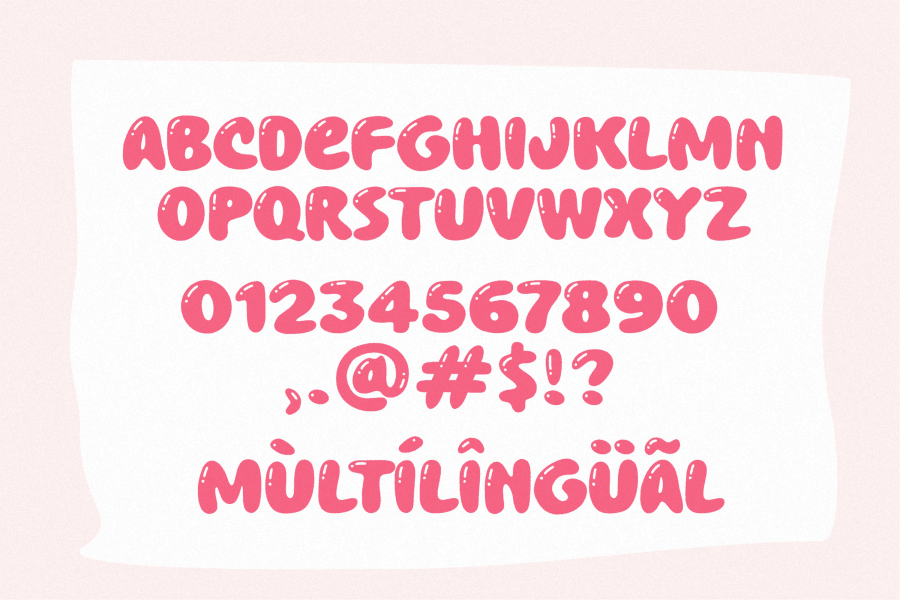 Chewy Bubble Font · 1001 Fonts