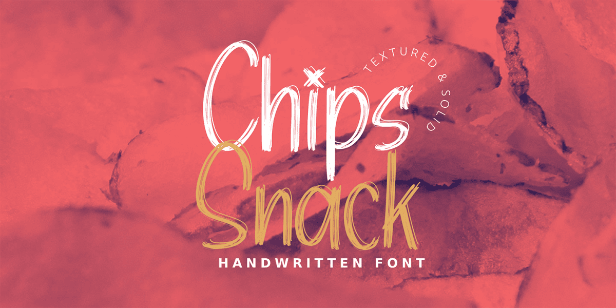 Chips Snack Font Family · 1001 Fonts