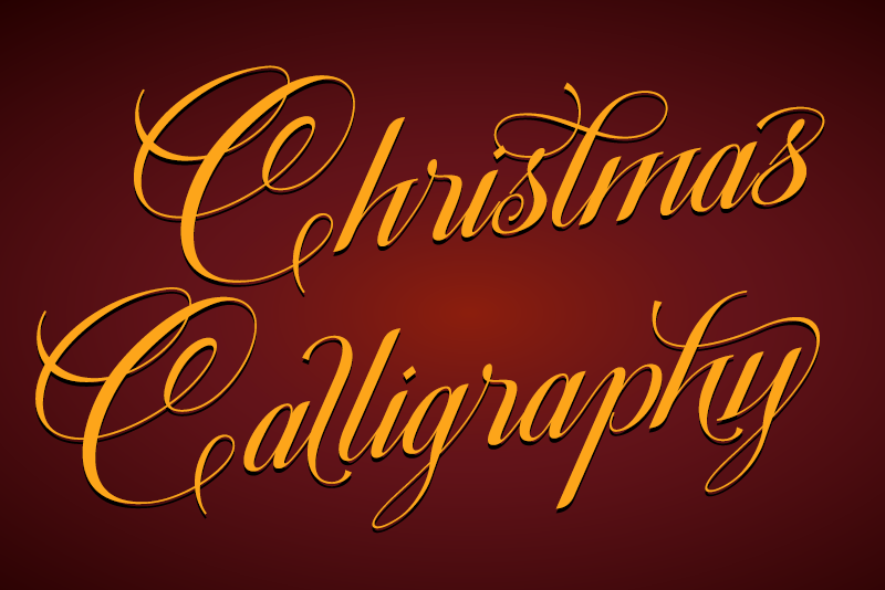 Christmas Calligraphy-Personal illustration 2