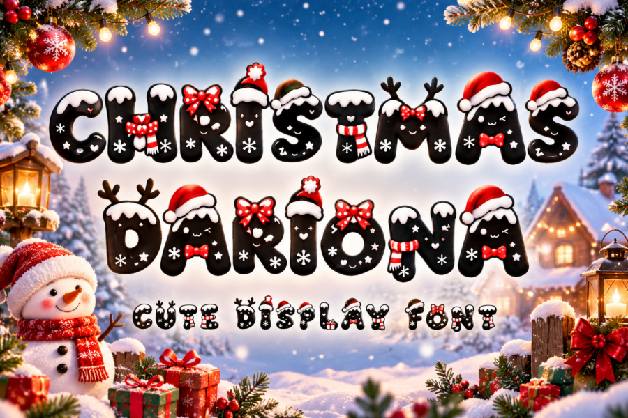 Typhography Text 3 Free Italic, Snowflake Fonts · 1001 Fonts