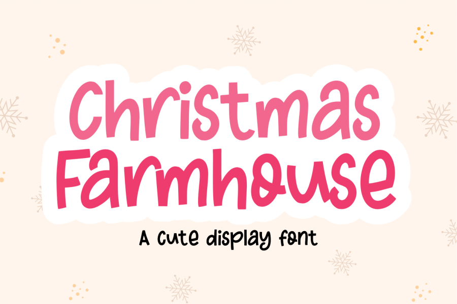 Christmas Farmhouse Font · 1001 Fonts