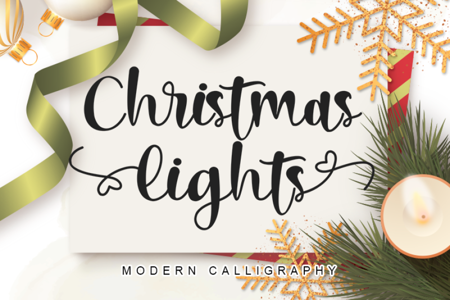 Christmas Lights _ Personal Use Font · 1001 Fonts