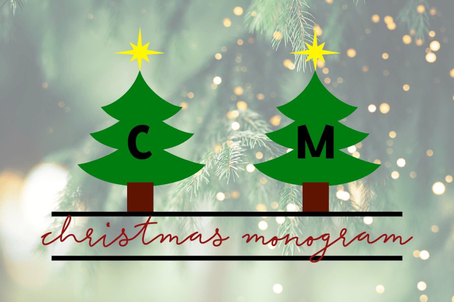 Christmas Monogram illustration 2