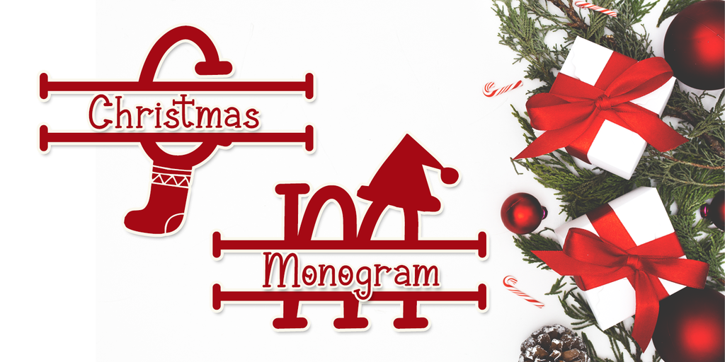 Christmas Surprise Monogram illustration 1