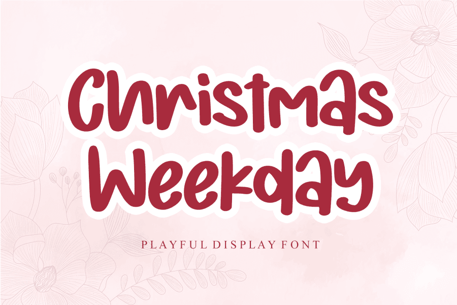 Christmas Weekday - Personal Us Font · 1001 Fonts
