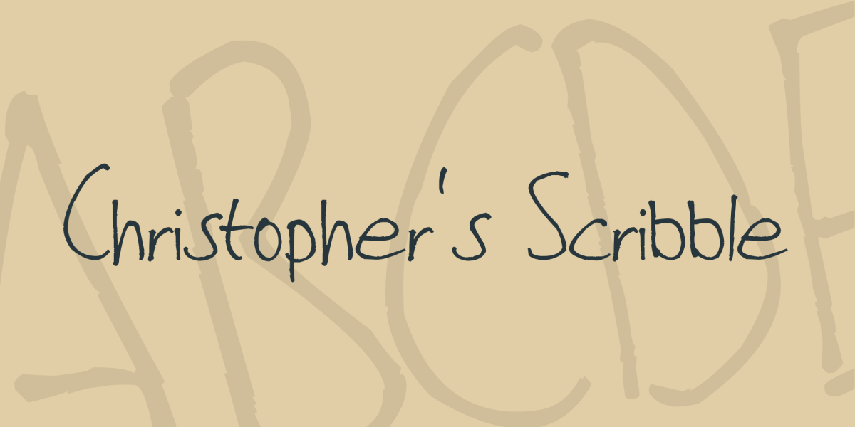 Christopher's Scribble Font · 1001 Fonts