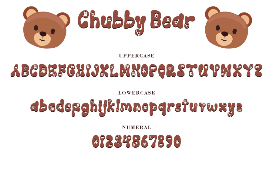 Chubby Bear Font · 1001 Fonts