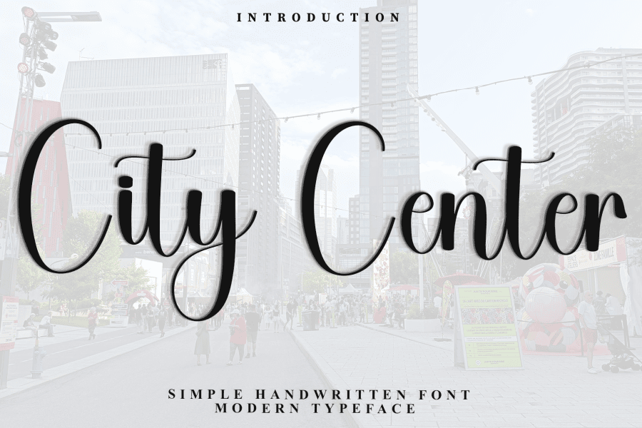City Center Font · 1001 Fonts