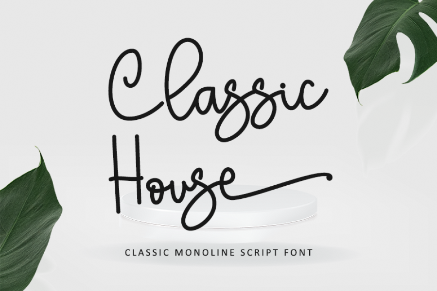 Classic House - Personal use Font · 1001 Fonts