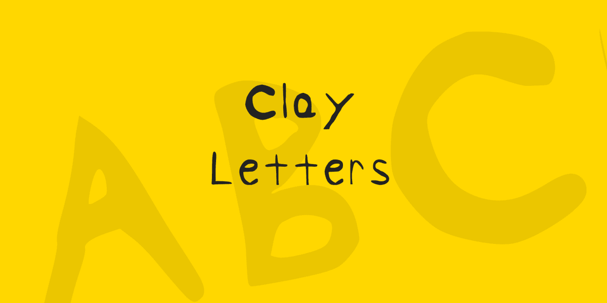 Clay Letters Font · 1001 Fonts