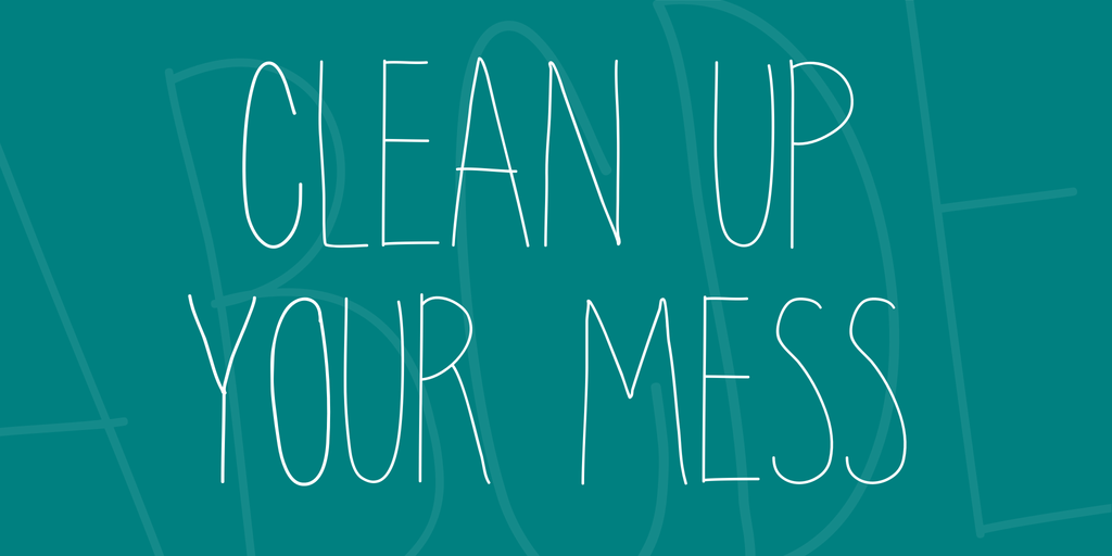 clean up your mess illustration 1