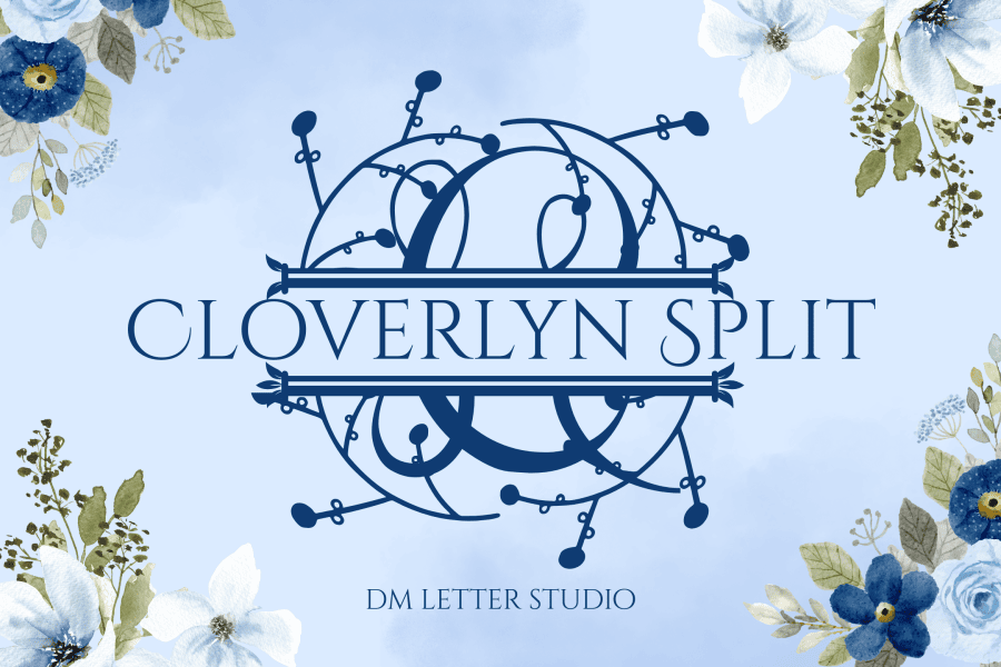 2 Free Procreate Split, Spring Monogram Fonts · 1001 Fonts