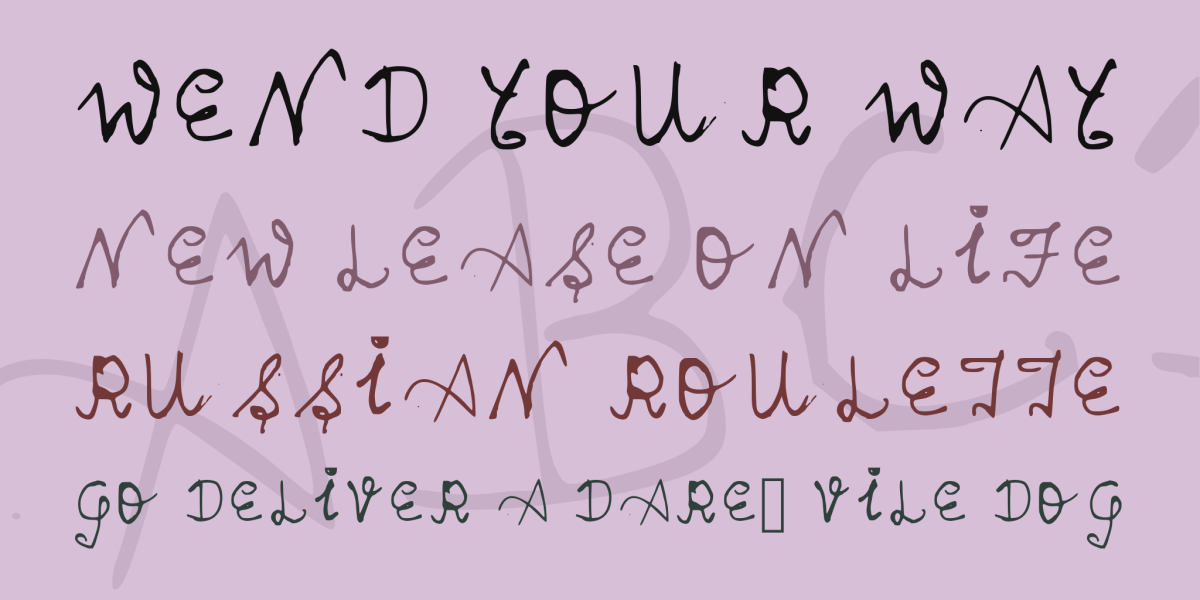 Clumsy Calligraphy Font · 1001 Fonts