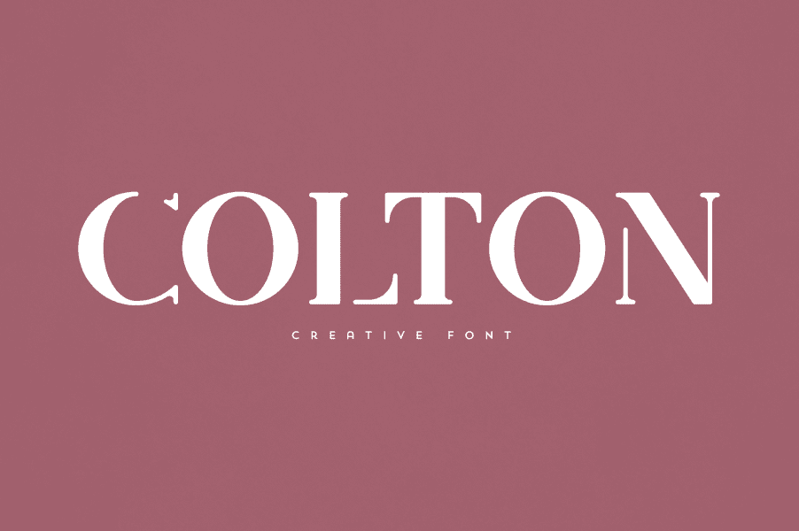 Colton Letter Colton Font · 1001 Fonts