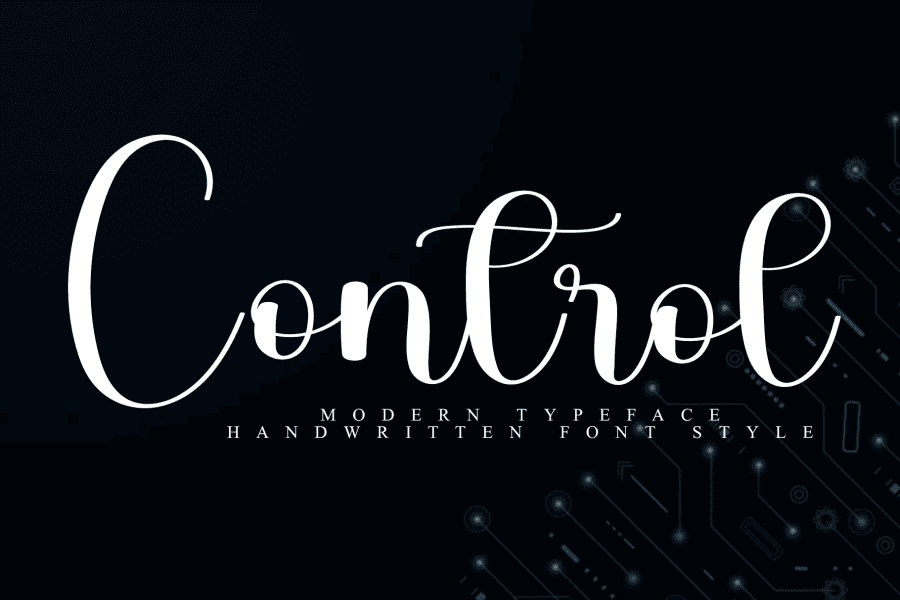 Control Font · 1001 Fonts