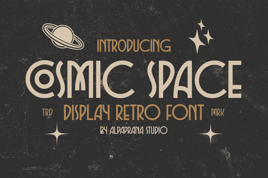 Cosmic space font 1001 fonts