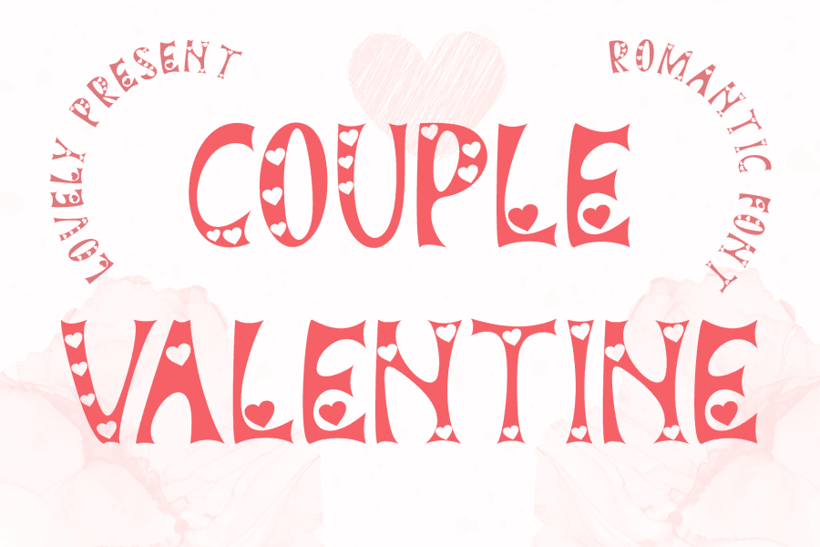 Couple Valentine Font · 1001 Fonts