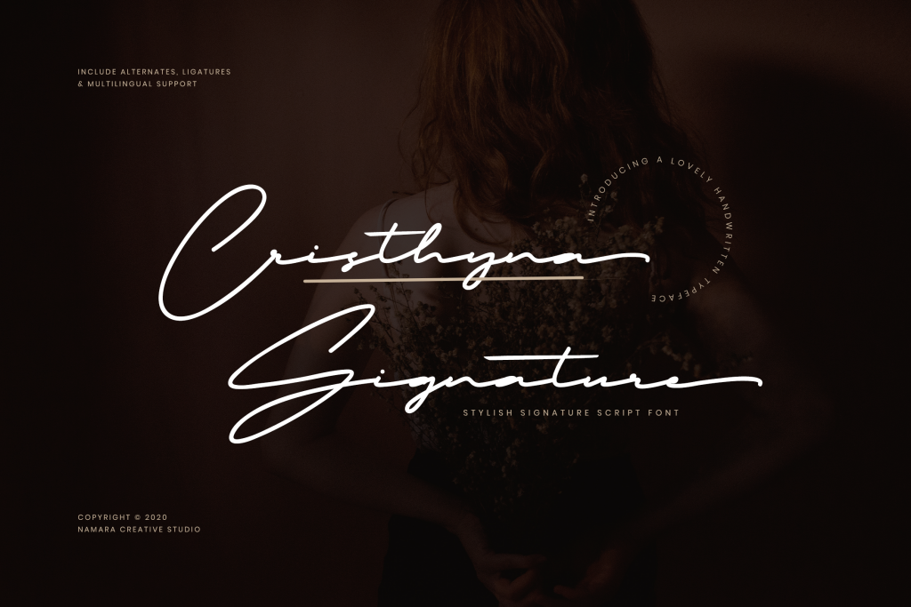 Cristhyna Signature Free illustration 6