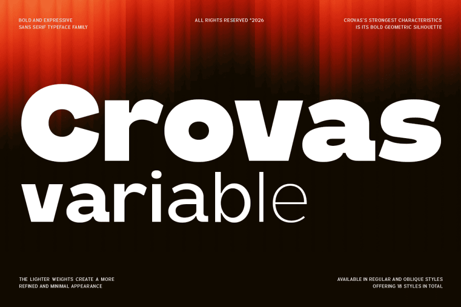 Cute Display Lettering Crovas-Demo Font Family · 1001 Fonts