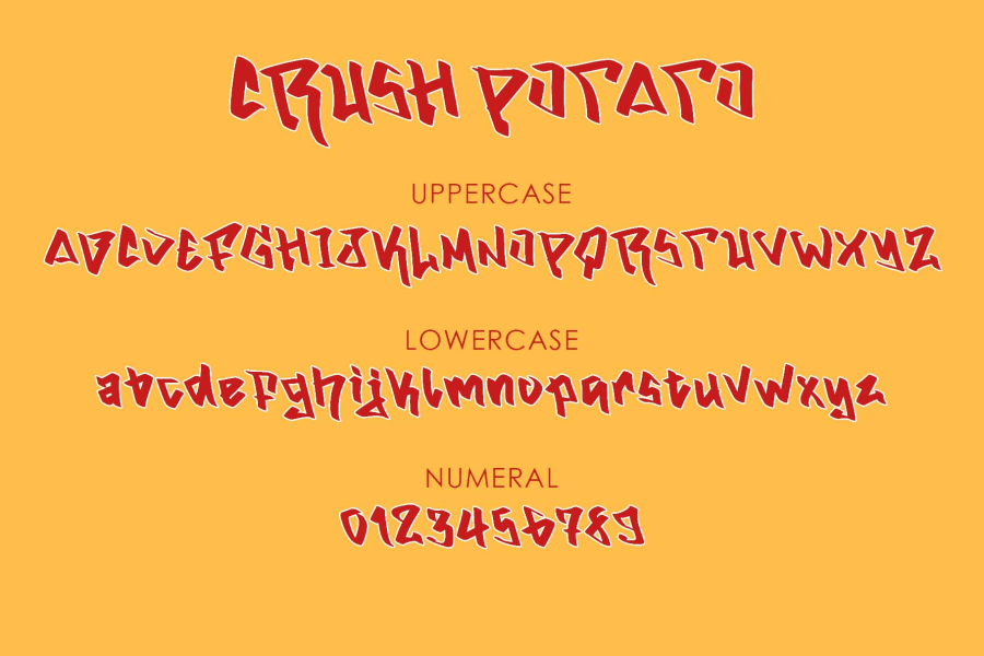 Crush Potato Demo Font · 1001 Fonts