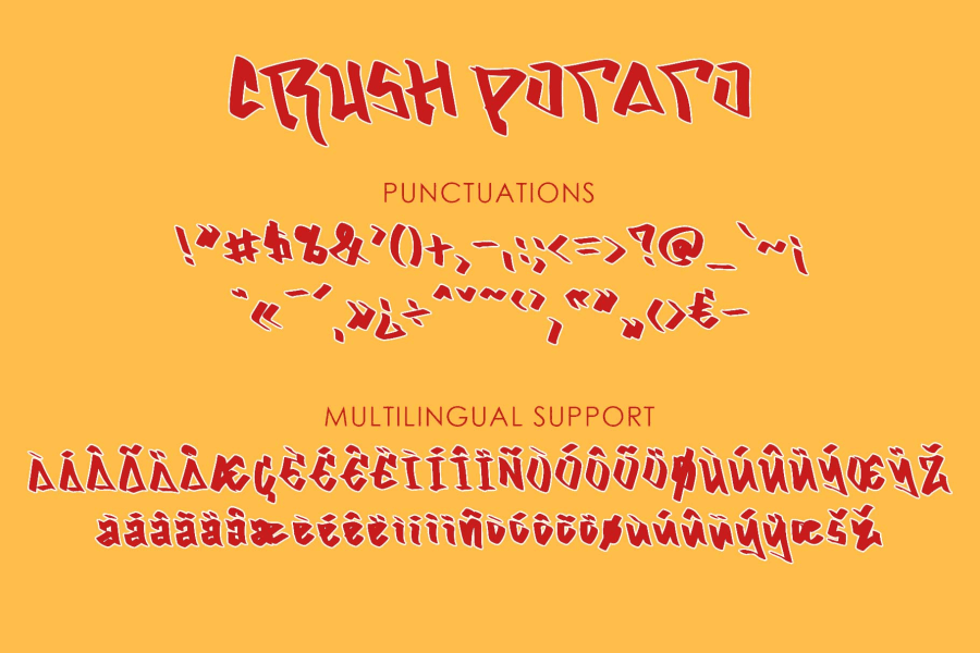 Crush Potato Demo Font · 1001 Fonts