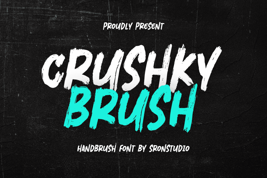 Crushky Brush Font · 1001 Fonts