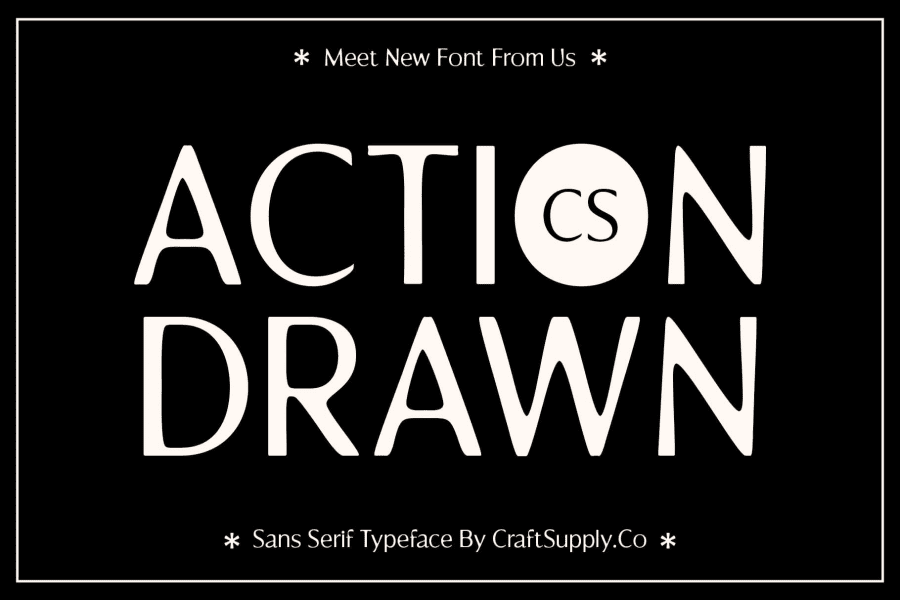 CS Action Drawn Demo Font · 1001 Fonts