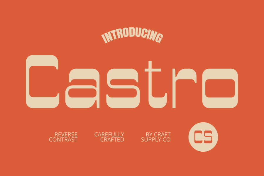 Cs Castro Demo Font 1001 Fonts