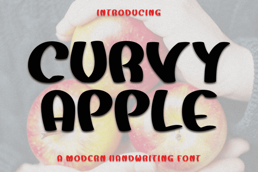 Curvy Apple illustration 2