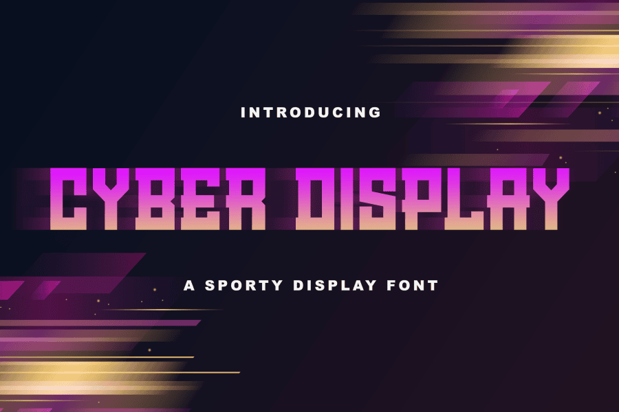 Cyber Display Font · 1001 Fonts