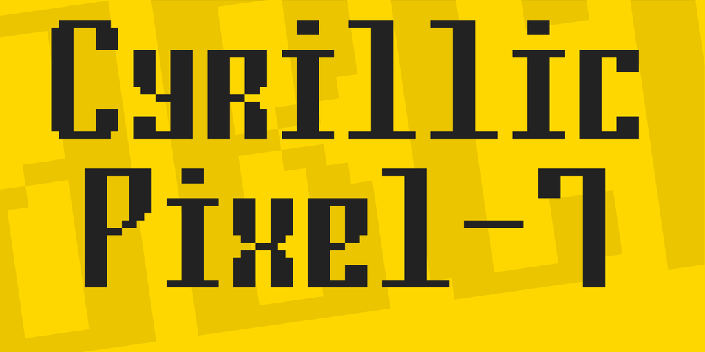 Cyrillic Pixel-7 illustration 2