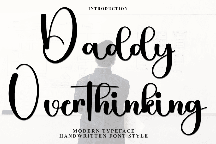 Daddy Font Tutorial Daddy Overthinking Font · 1001 Fonts