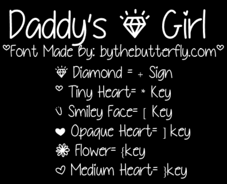 DaddysGirl Font · 1001 Fonts