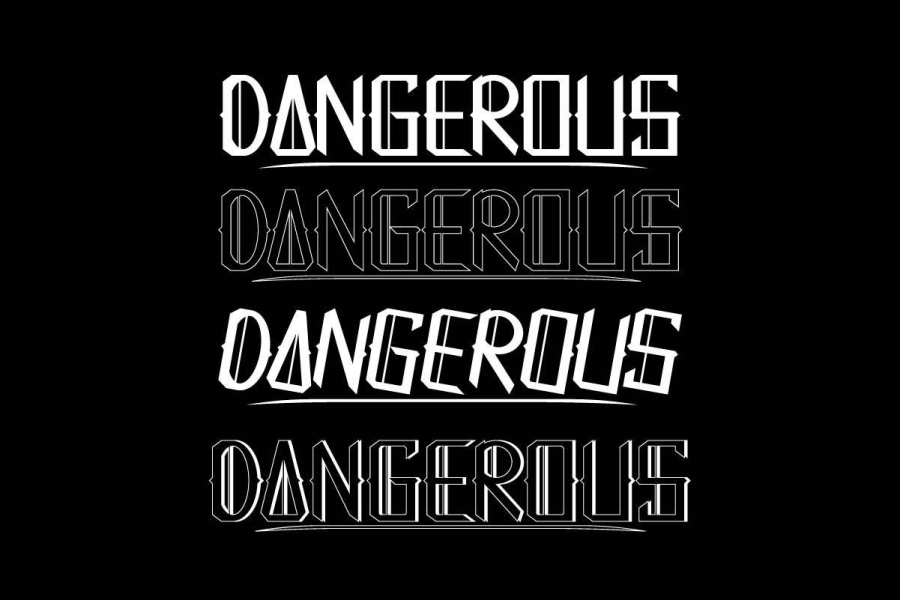 Dangerous Demo Font Family · 1001 Fonts