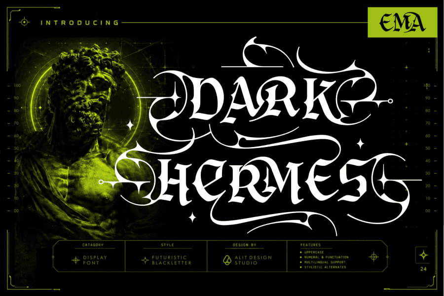 Dark Hermes Font · 1001 Fonts