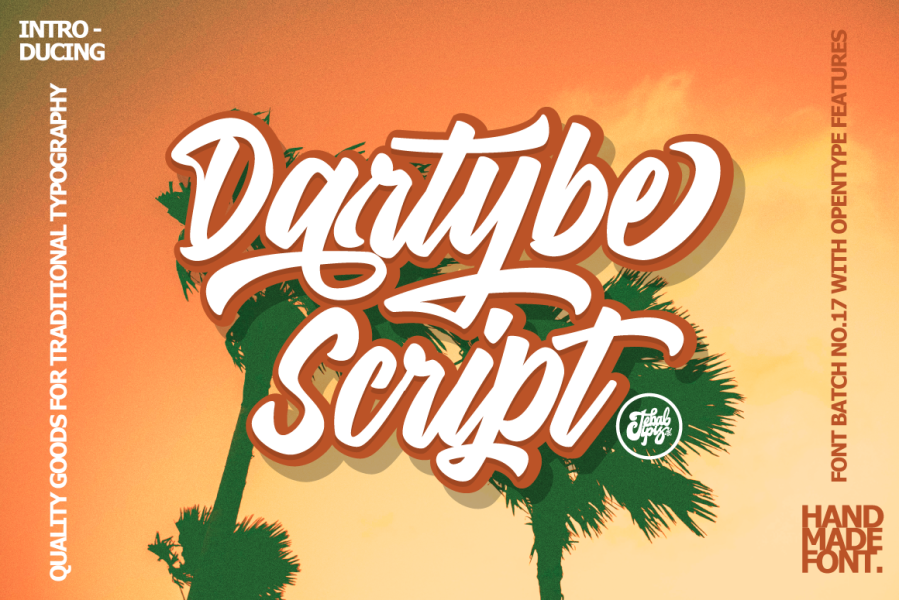 Dartybe Script Font · 1001 Fonts