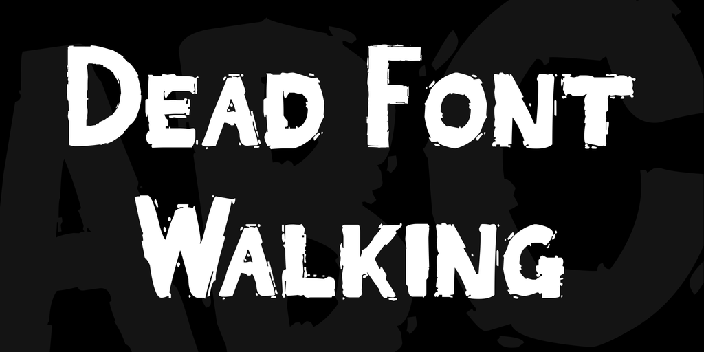 Dead Font Walking illustration 4