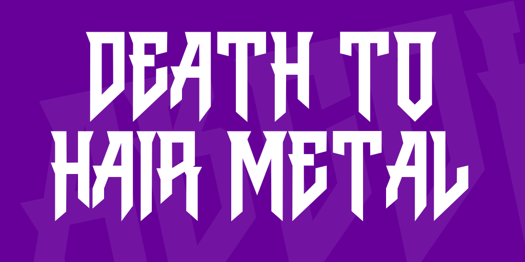 Death to Hair Metal illustration 1