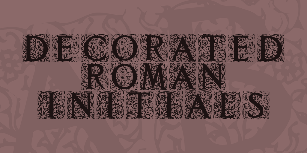 Decorated Roman Initials illustration 1