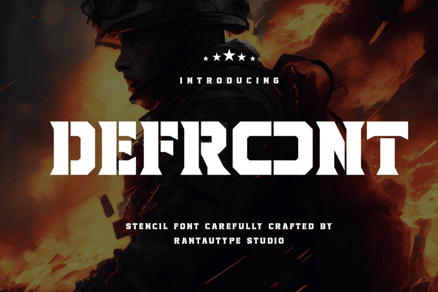 Defront Font · 1001 Fonts