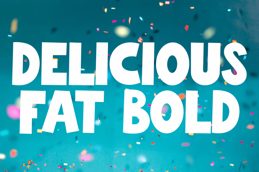 Delicious Fat Bold Font · 1001 Fonts