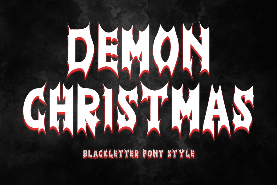 Demon Christmas Font · 1001 Fonts