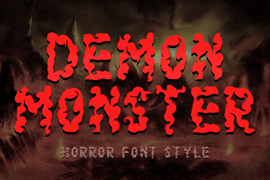 Demon Monster Font · 1001 Fonts