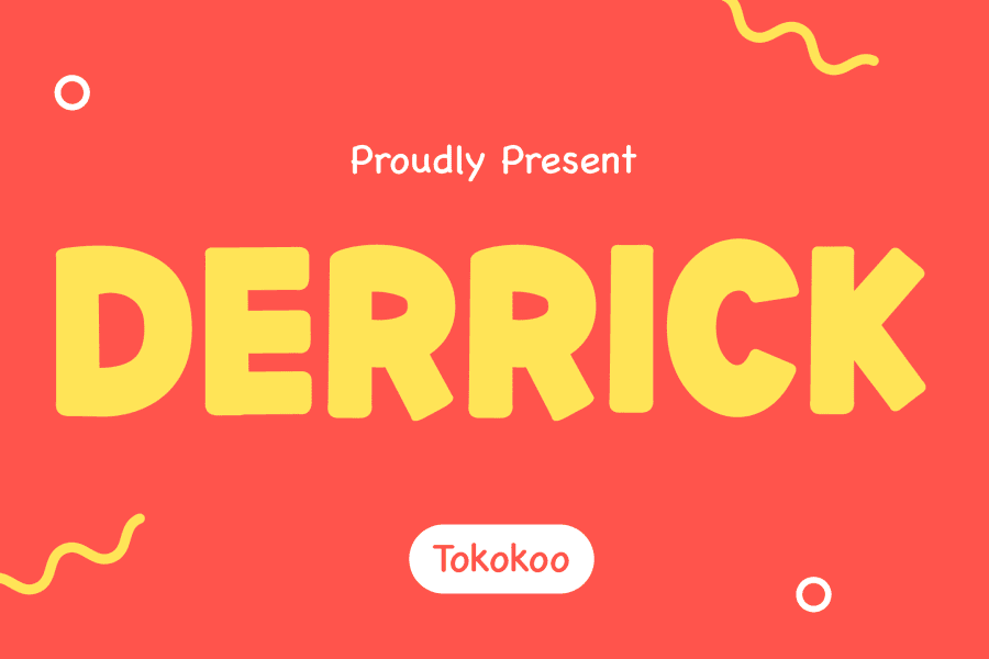 Derricks Text DERRICK Font · 1001 Fonts