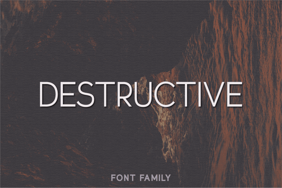 Destuctive Font Destructive Font · 1001 Fonts