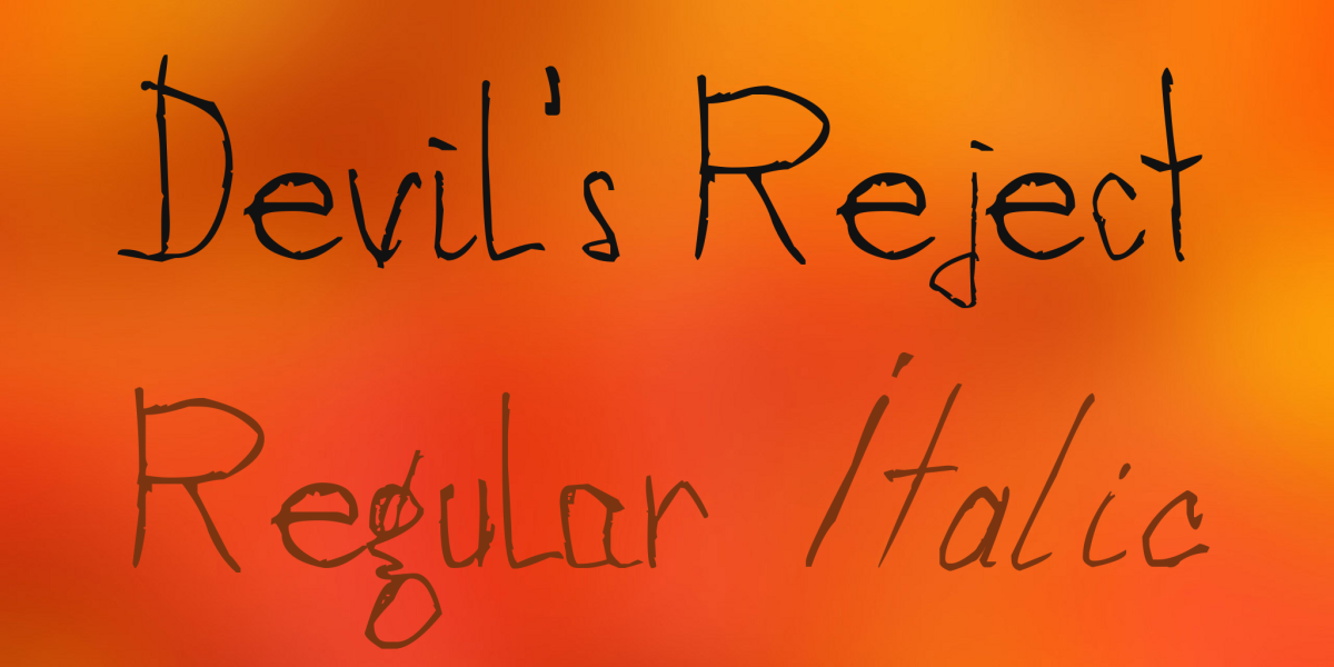 DevilsReject · 1001 Fonts