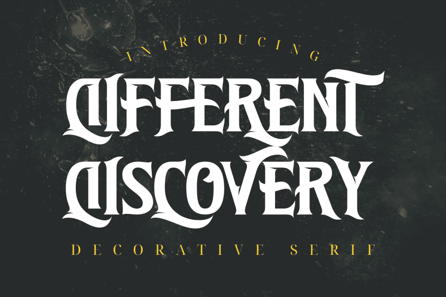 Different Discovery Demo Font · 1001 Fonts