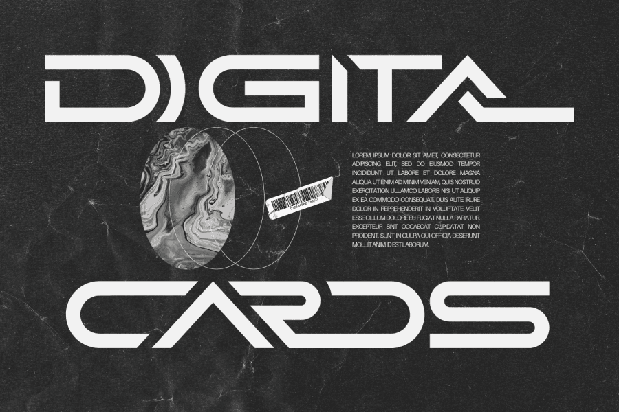 Digital Cards Demo Font 1001 Fonts Digital cards demo font 1001 fonts