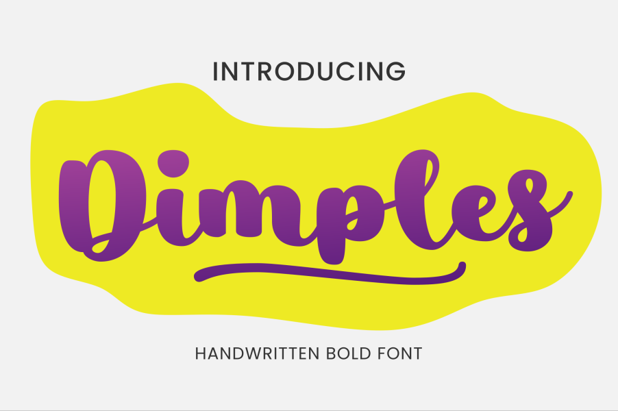 Dimple Text Dimples Font · 1001 Fonts