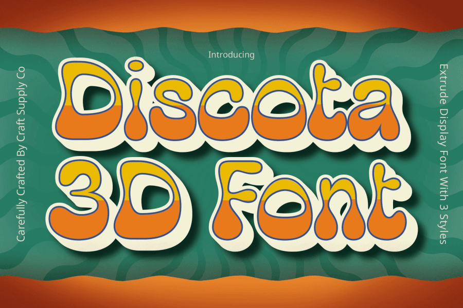 Discota 3D Demo Font · 1001 Fonts
